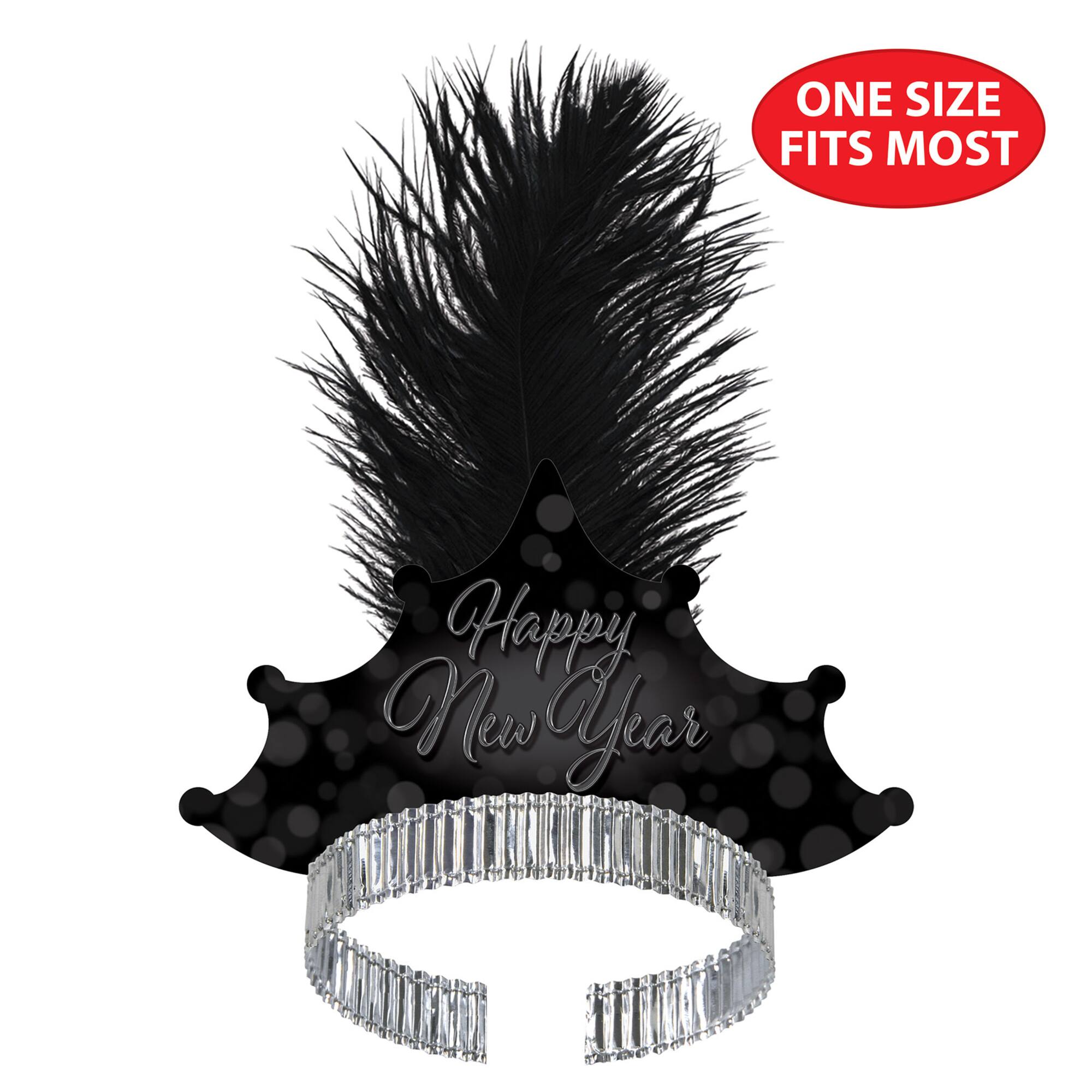 Beistle Blackout New Year Tiaras, 50ct.